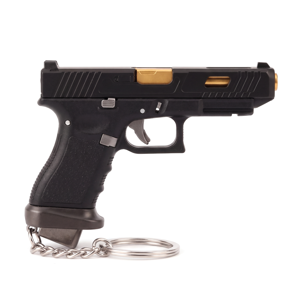 Minitak Competition 1:3 Miniature Keychain – Black · Side