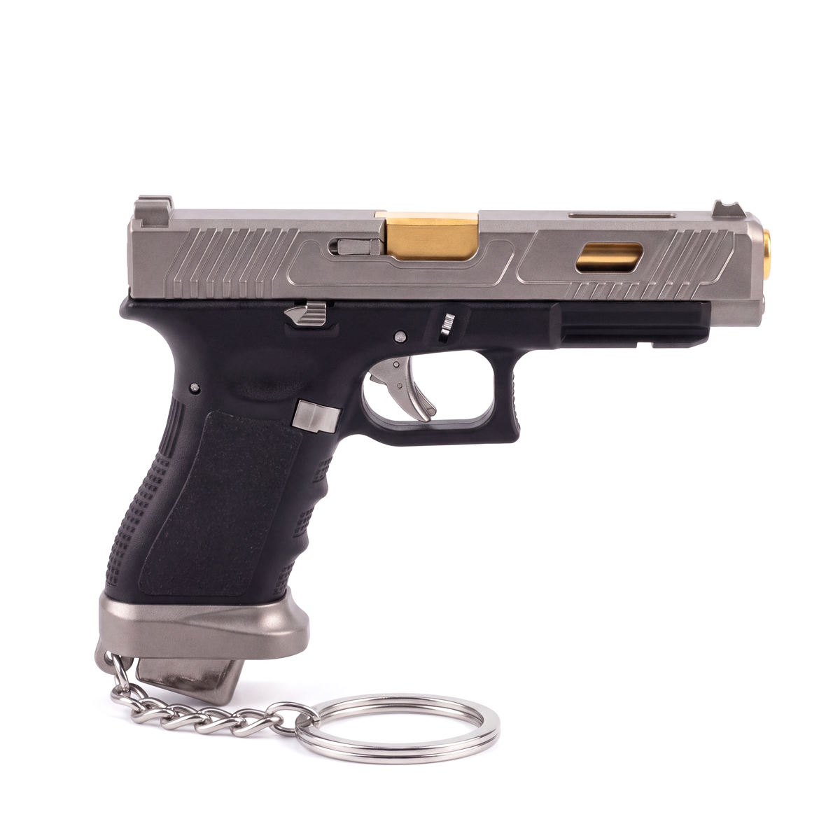 Minitak Competition 1:3 Miniature Keychain – Gray · Side